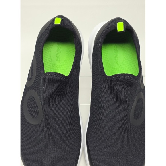 Oofos OOmg Sport LS Men\'s Slip On Shoes White Black US Size 10 5086-WHT/BLK New